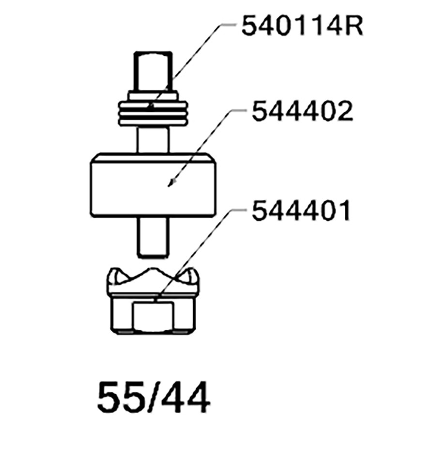 PERFORADOR REDONDO PARA CHAPA  CON RODAMIENTO FORZA SERIE 55